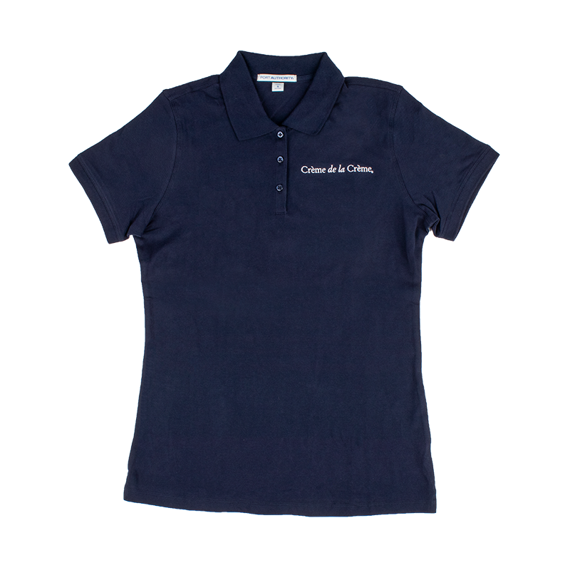 Ladies Short Sleeve Cotton Polo - NAVY