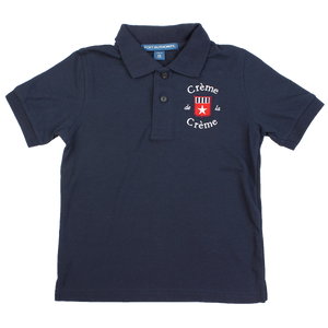 YOUTH SILK TOUCH SHORT SLEEVE POLO - NAVY