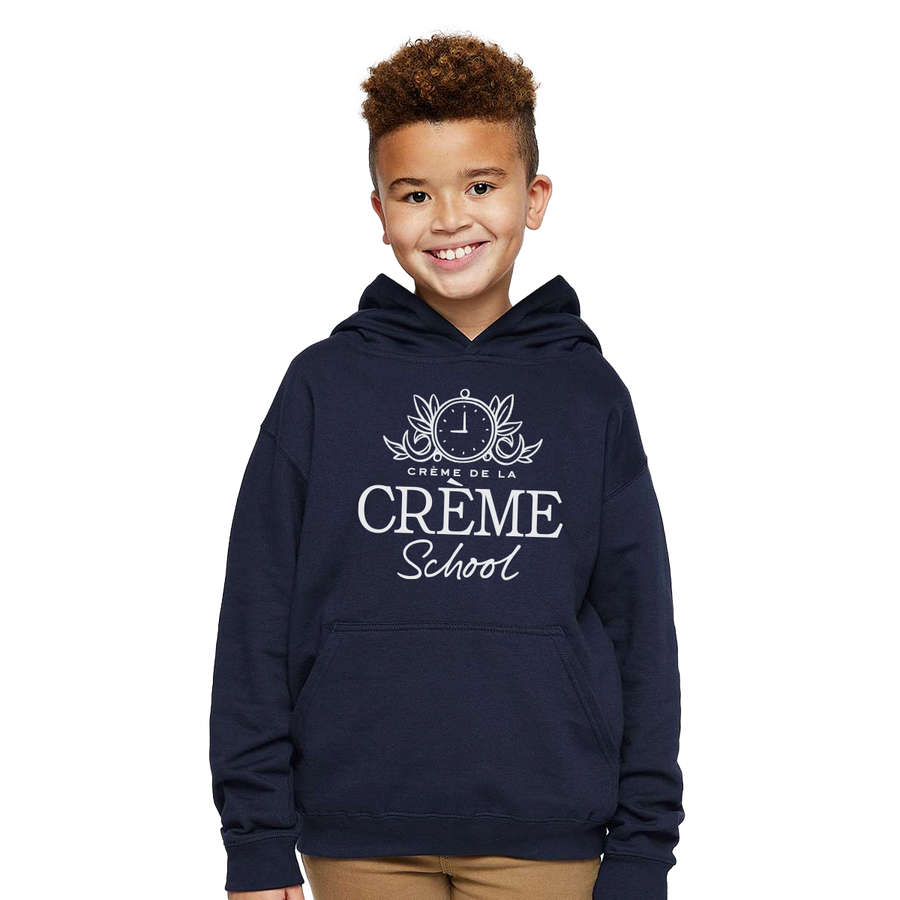 Creme Youth Fleece Hoodie - Midnight Blue