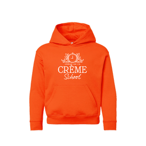 Creme Youth Fleece Hoodie - Sunrise Red