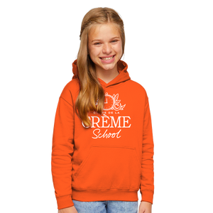 Creme Youth Fleece Hoodie - Sunrise Red