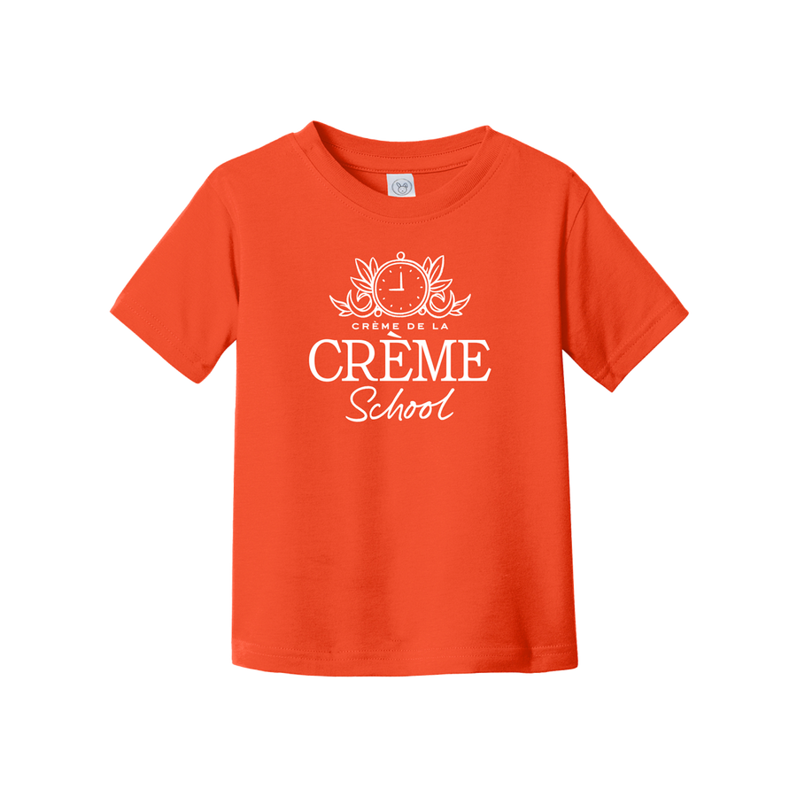 Creme Toddler Tee - Sunrise Red