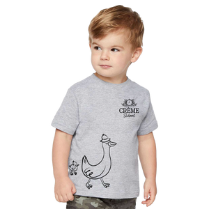 Creme Duck Toddler Tee - Heather