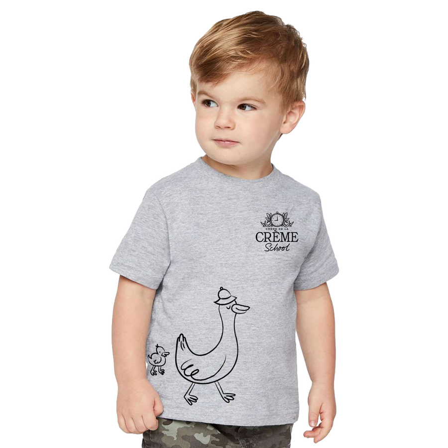 Creme Duck Toddler Tee - Heather