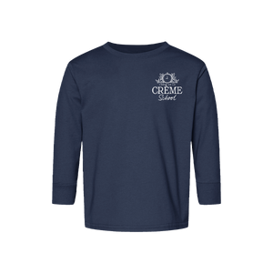 Creme Tiger Toddler LS Tee - Midnight Blue