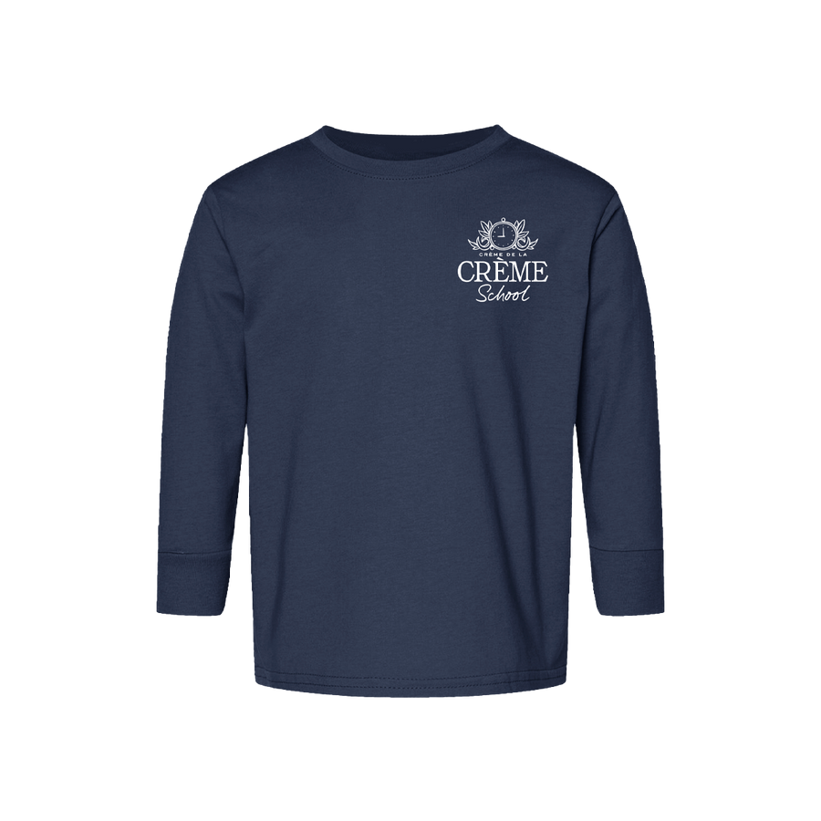 Creme Tiger Toddler LS Tee - Midnight Blue