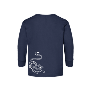 Creme Tiger Toddler LS Tee - Midnight Blue