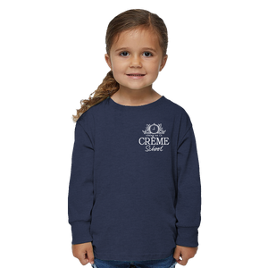 Creme Tiger Toddler LS Tee - Midnight Blue