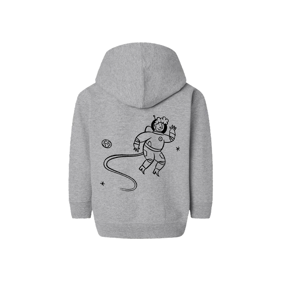 Creme Astronaut Toddler Zip Up - Heather