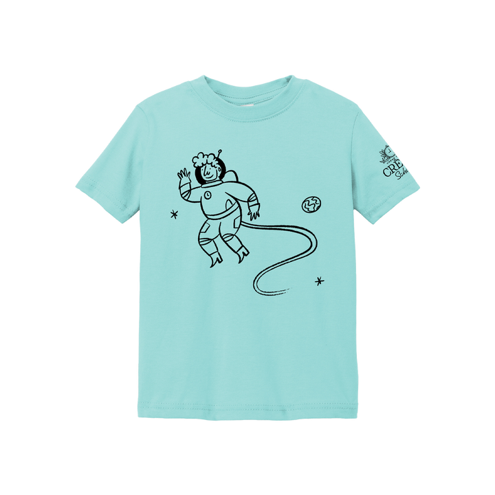 Creme Astronaut Youth Tee - Morning Blue