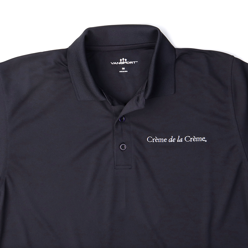 Mens Solid Mesh Tech Polo - NAVY