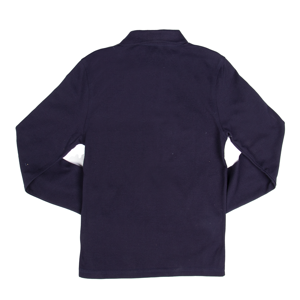 Classroom Uniforms Youth Long Sleeve Polo- Navy