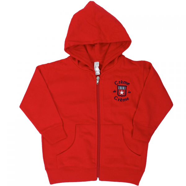 Red sweater top zip up