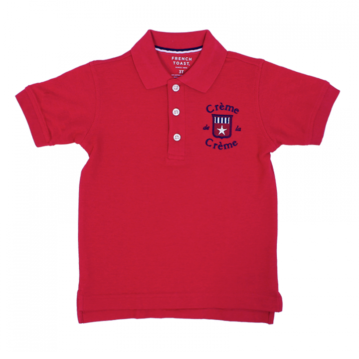 BOY'S SHORT SLEEVE POLO - RED