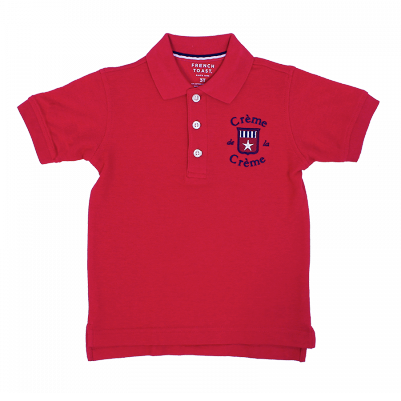 BOY'S SHORT SLEEVE POLO - RED